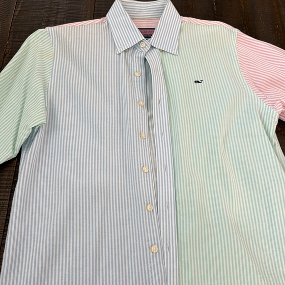 Vineyard vines boys 16-18 large whale shirt button down - Picture 2 of 8